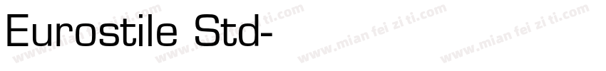 Eurostile Std字体转换